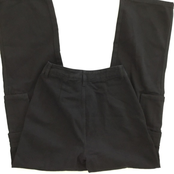 NWT Shein Women’s Cargo Jeans Pants Black Size S - Picture 2 of 8